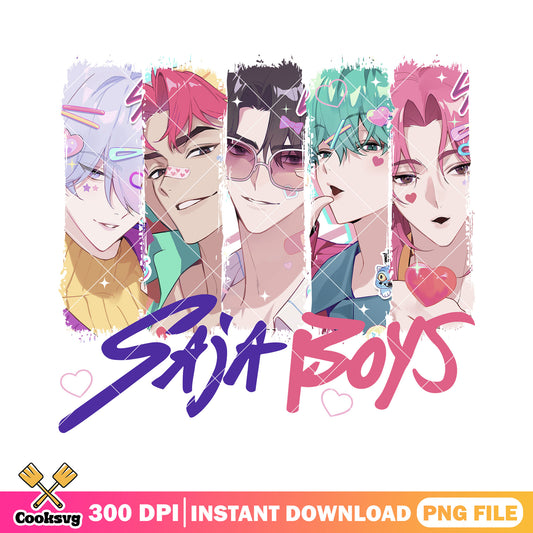 Sajaboys the sexy band png, love saja boys png, kpop saja png