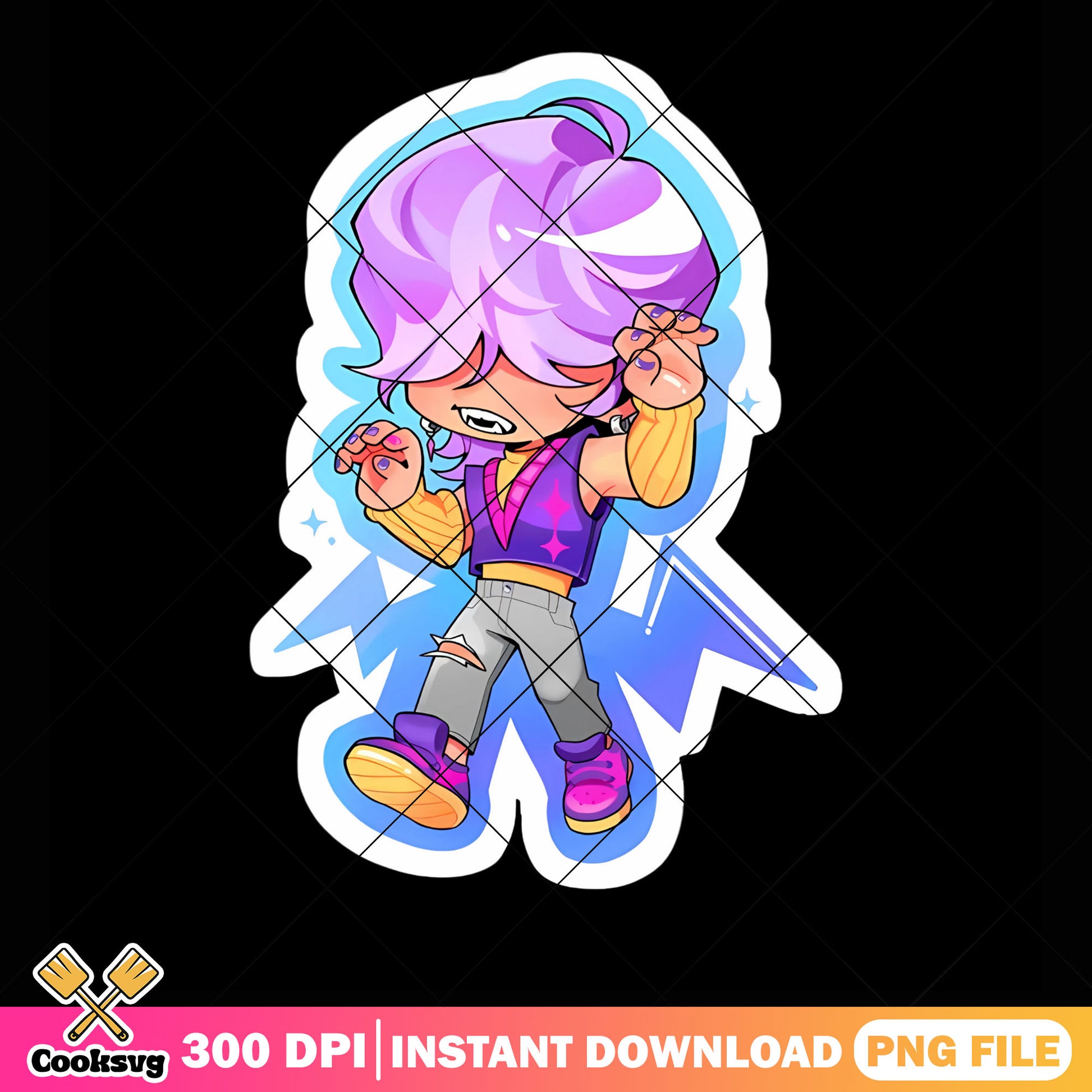 Saja sticker gifts mystery png, mystery saja png, kpop demon hunters png