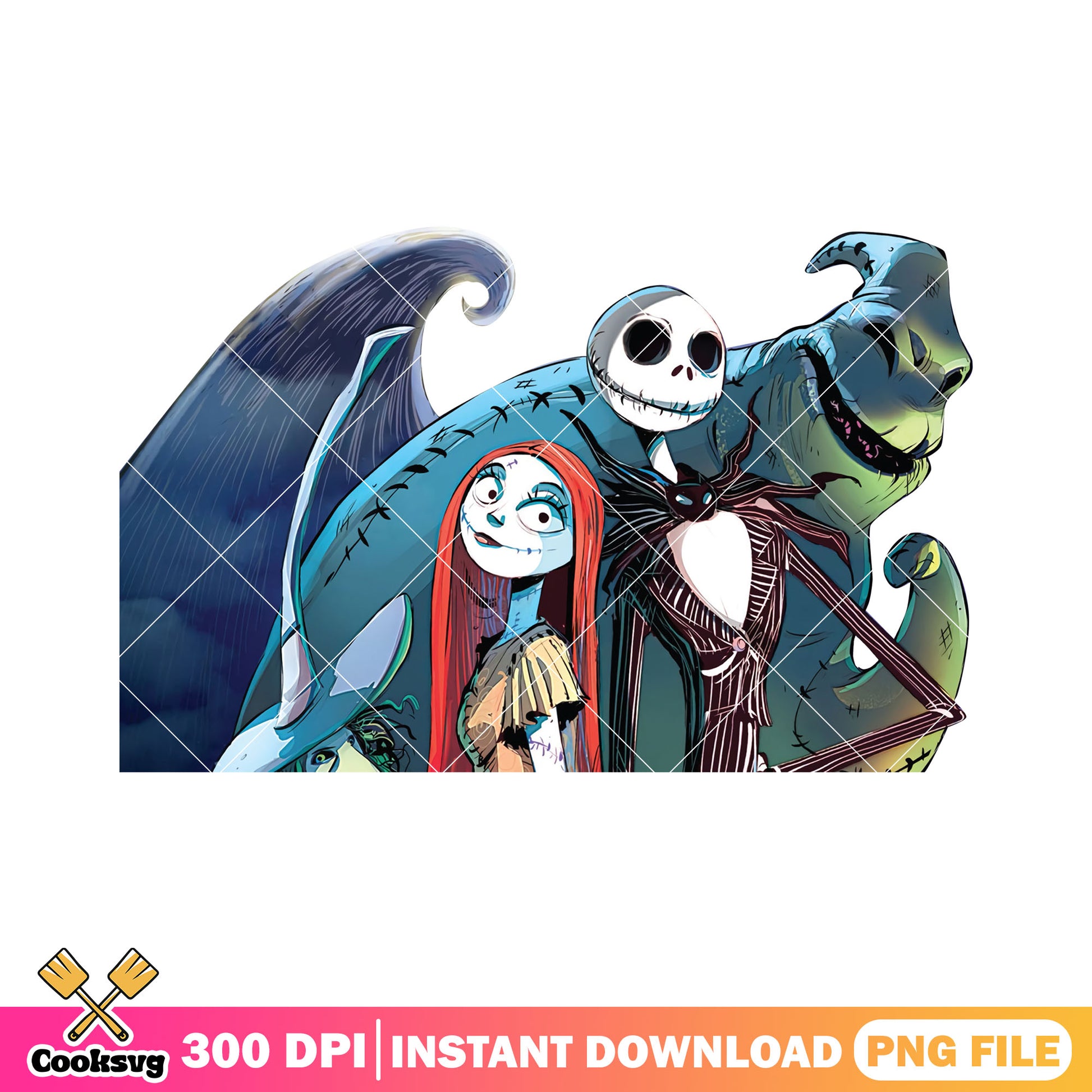 Sally and friends png, this is halloween png, oogie boogie horror png