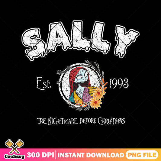 Sally est 1993 png, sally jack png, sally halloween png