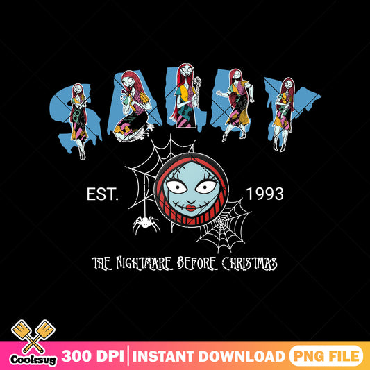 Sally head est 1993 png, scary halloween png, cartoon disney png