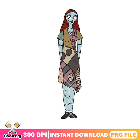 Sally standing design png, what is halloween png, sally disney png