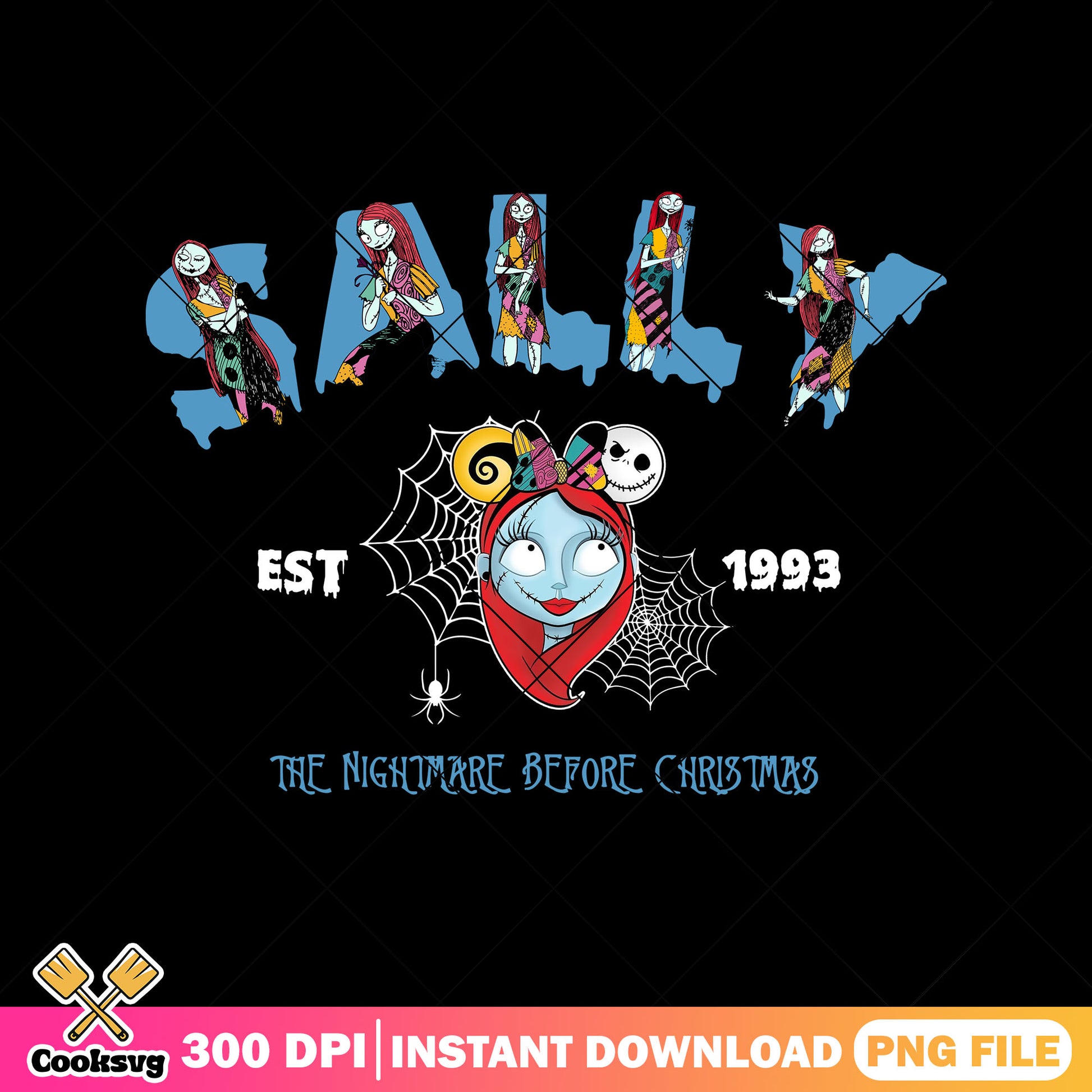 Sally stitched character png, disney head png, horror halloween png