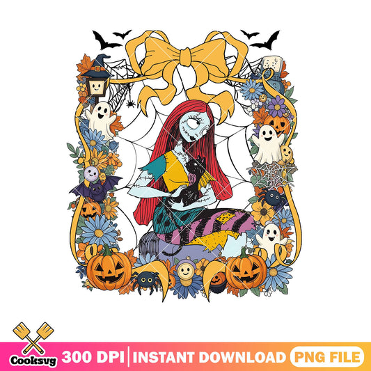 Sally with halloween png, horror sally png, halloween sally png