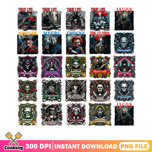 Salute the champion png bundle, king vampire png, annabelle doll​ png
