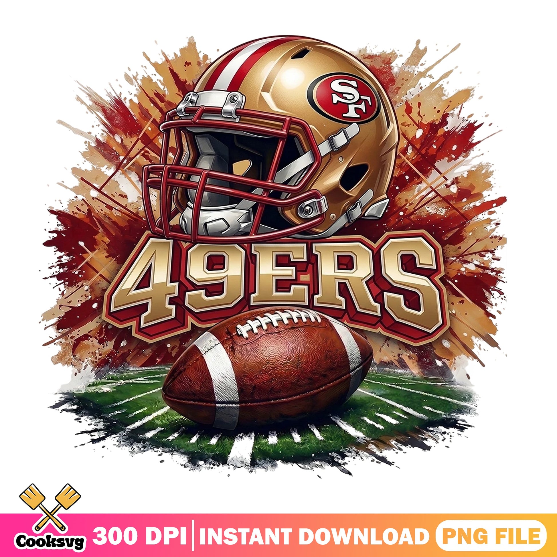San Francisco 49ers PNG, NFL Football Helmet, 49ers Fan PNG