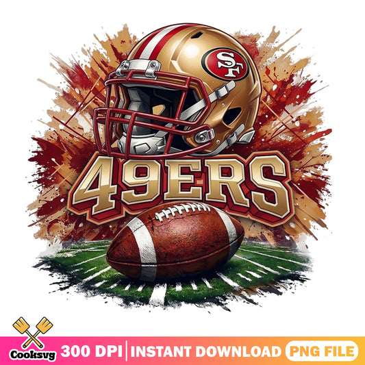 San Francisco 49ers PNG, NFL Football Helmet, 49ers Fan PNG