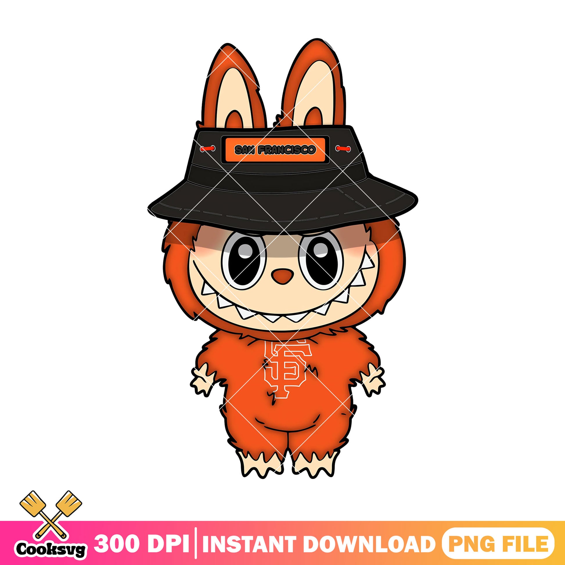 San francisco labubu baseball png, labubu hehe png, labubu energy png