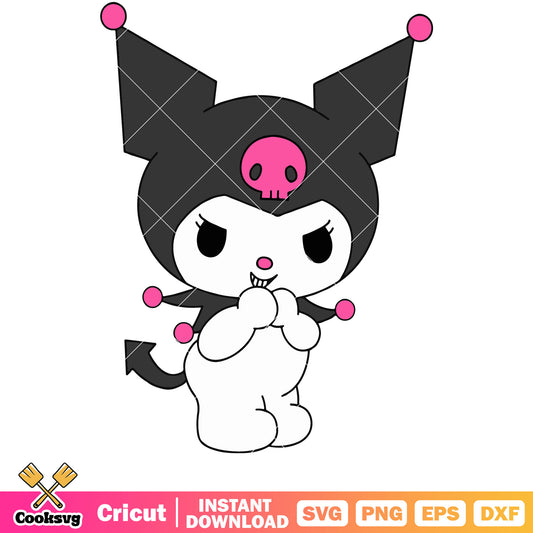 Sanrio Kuromi svg, sanrio cartoon svg, sanrio characters cartoon svg
