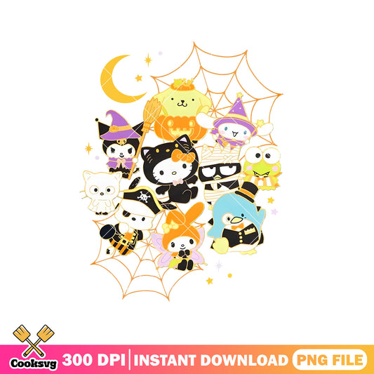 Sanrio characters halloween png, sanrio characters png, sanrio halloween png