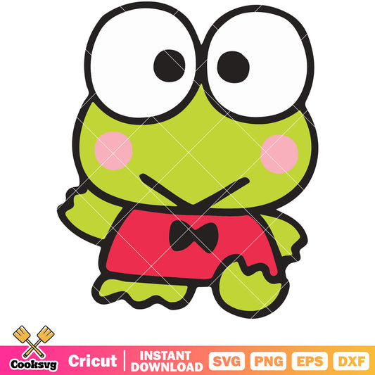 Sanrio keroppi svg, keroppi svg, hello kitty svg, sanrio cartoon svg