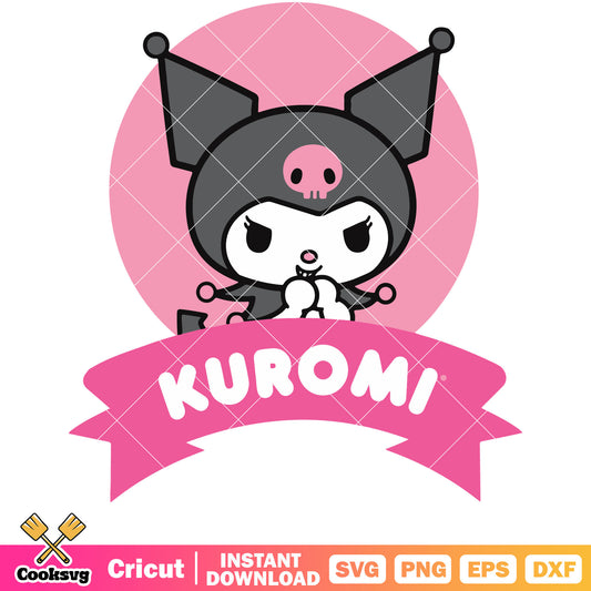 Sanrio kuromi hello kitty desgin svg, hello kitty kuromi​ svg