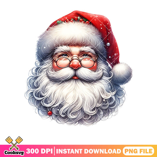 Santa claus christmas face png