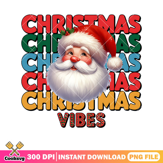 Santa claus christmas vibes png