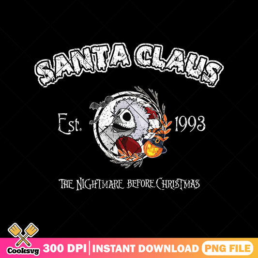 Santa claus est 1993 png, jack friends png, jack halloween png