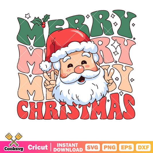 Santa claus funny merry christmas svg, merry christmas svg, santa christmas svg