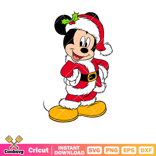 Santa claus mickey mouse svg