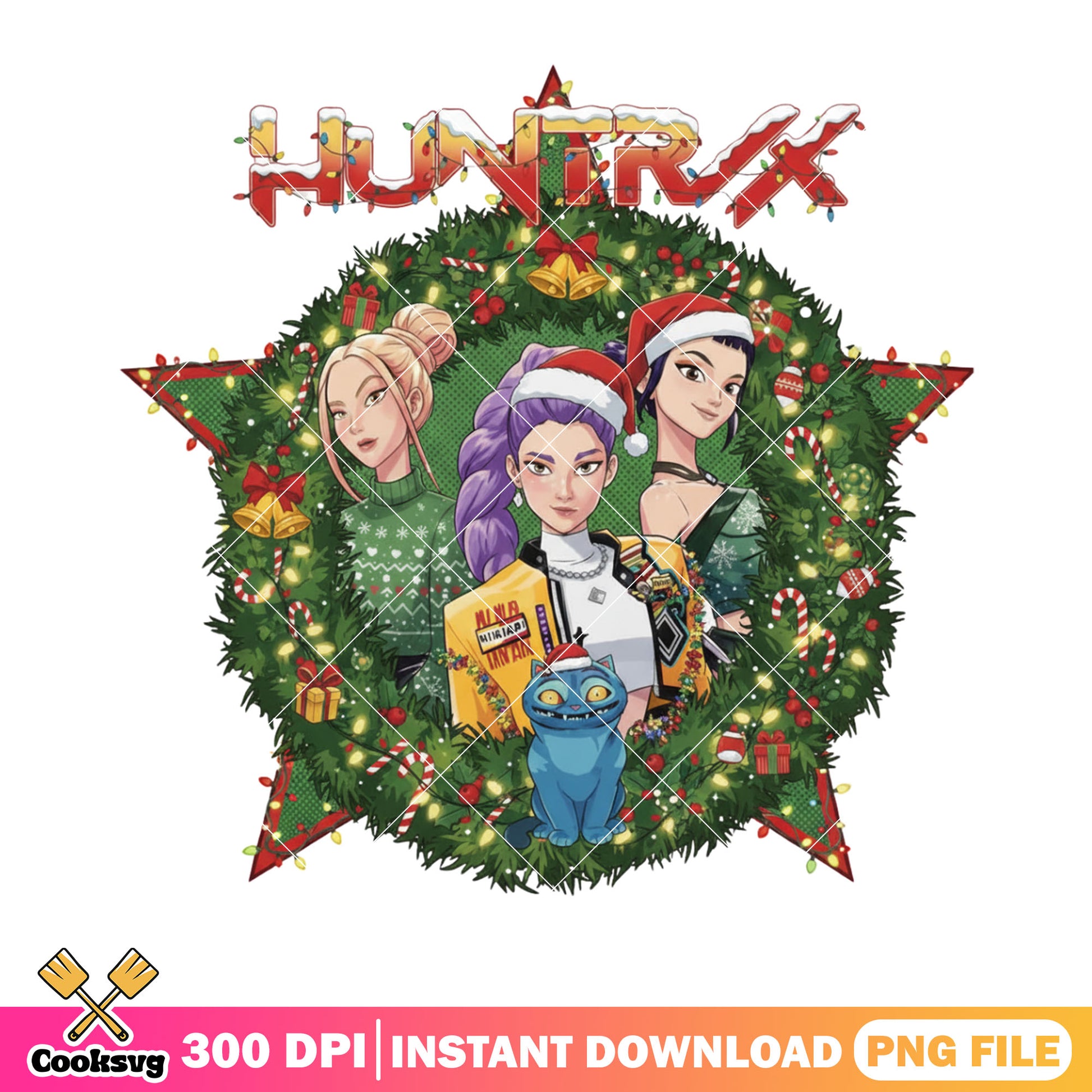 Santa costume christmas png, derpy cat png, jingle bell​ png