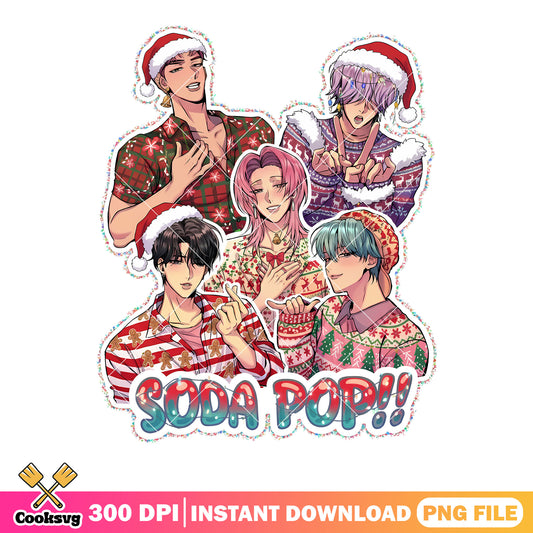 Santa costume kpop png, kpop demon hunters png, abby saja boy png