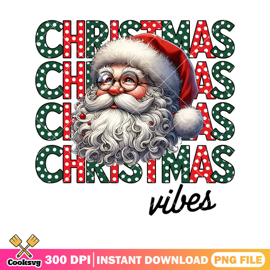 Santa merry christmas vibes png