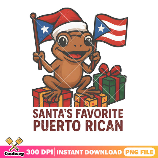Santas favorite puerto rican png, puerto rico christmas png