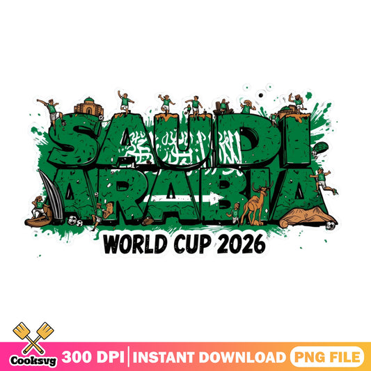 Saudi Arabia World Cup 2026 PNG, Soccer Football Fan PNG, FIFA PNG