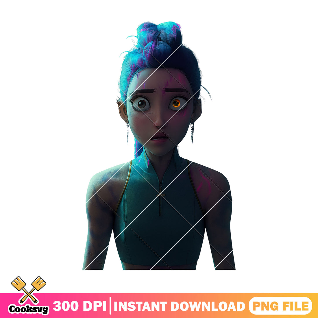 Scray Rumi Scared face rumi png, kpop demon hunters png, rumi huntrix png – Cooksvg