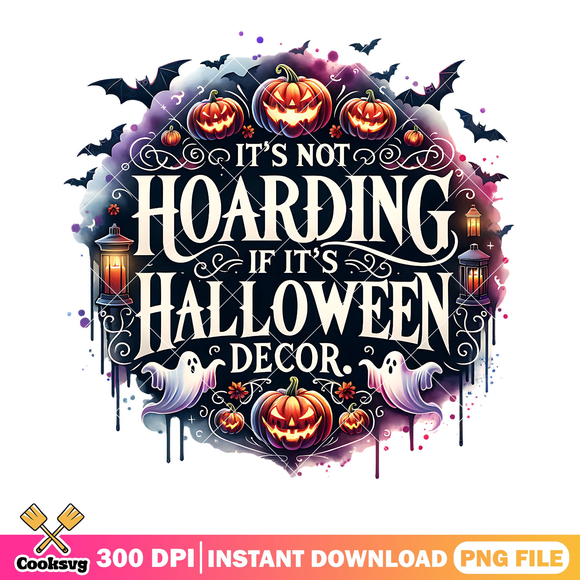 Scary banner white spirit png, jack o lantern png, halloween scary png