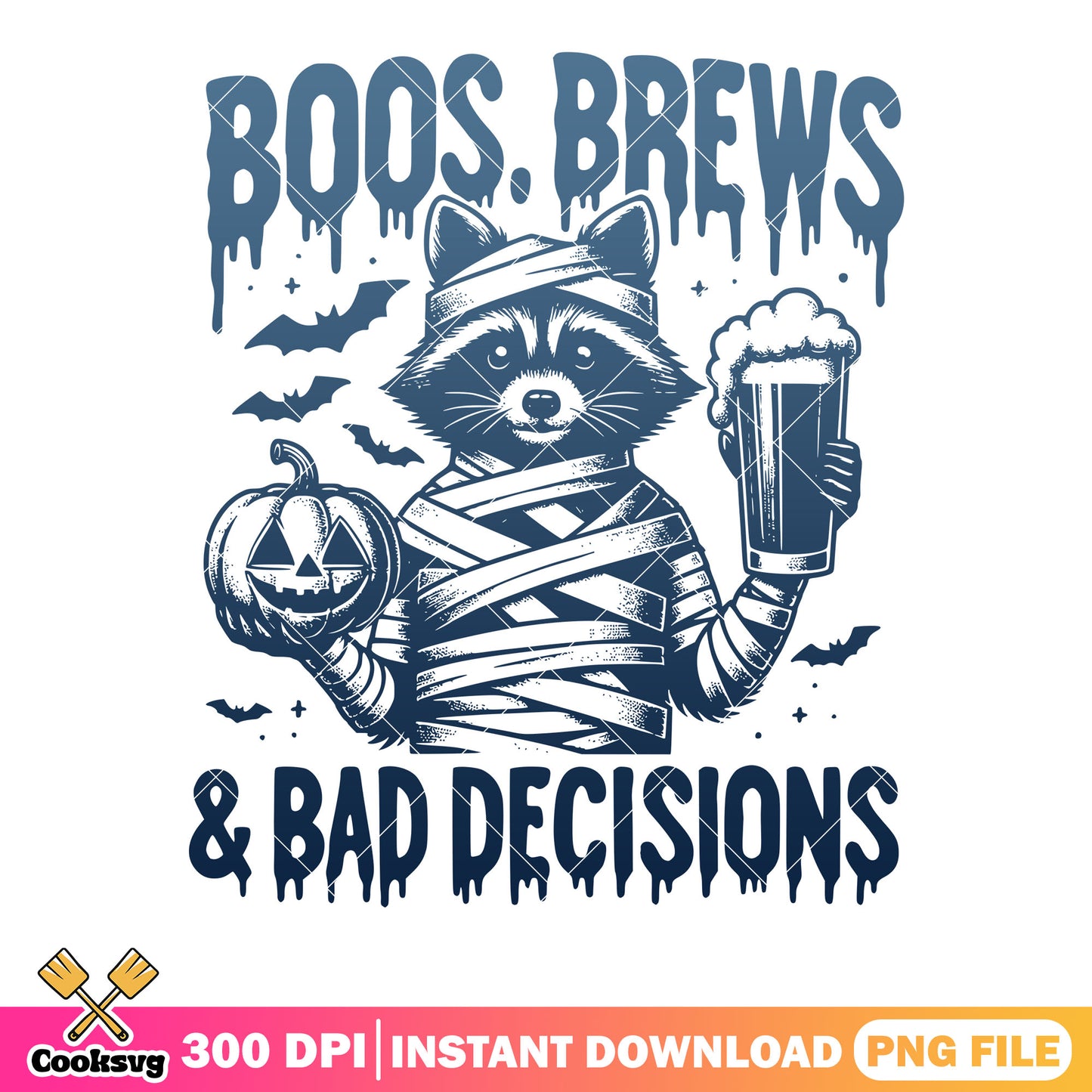 Scary bats beer racoon png,,mummy costume png, halloween scary png