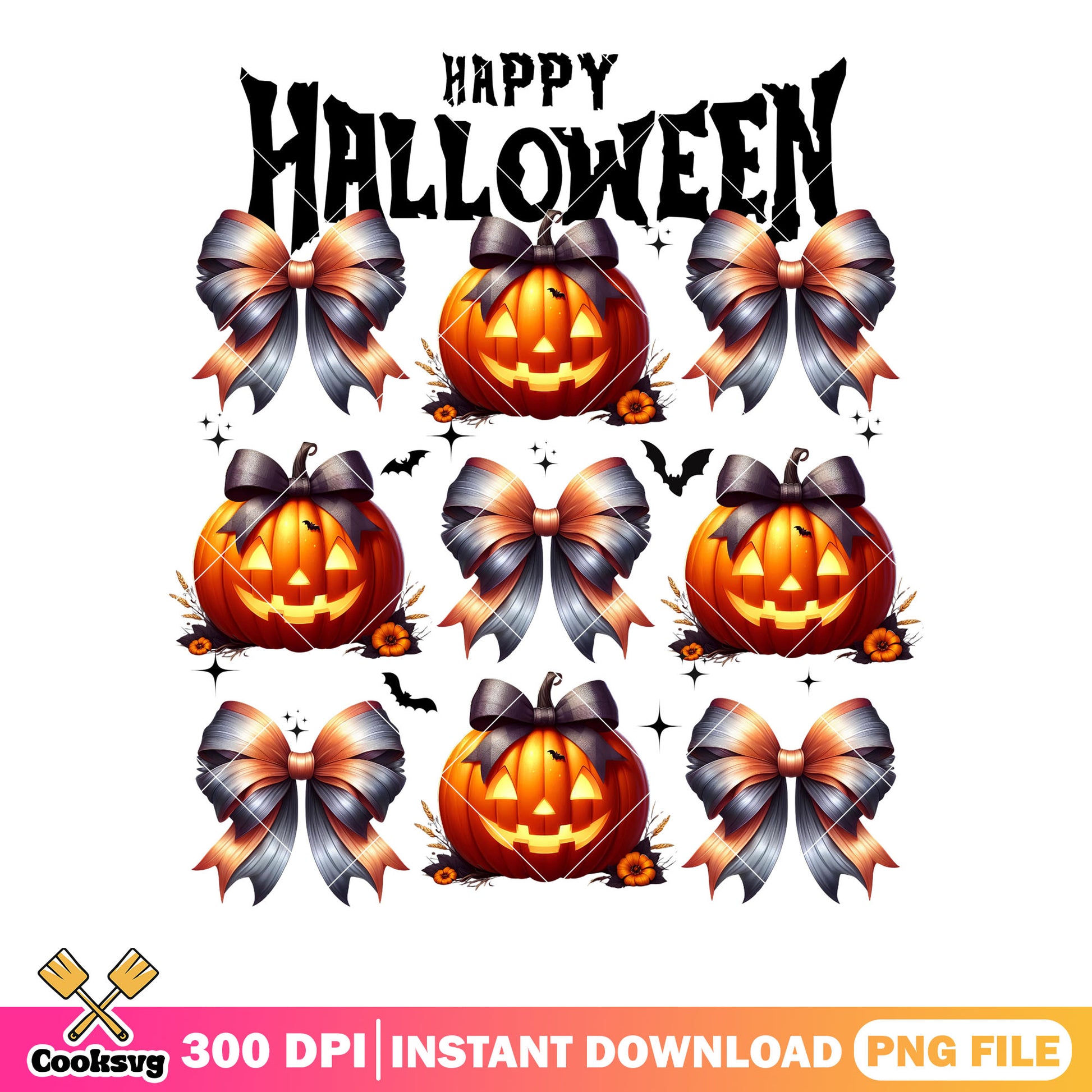 Scary bats blink star png, jack o lantern png, happy halooween png