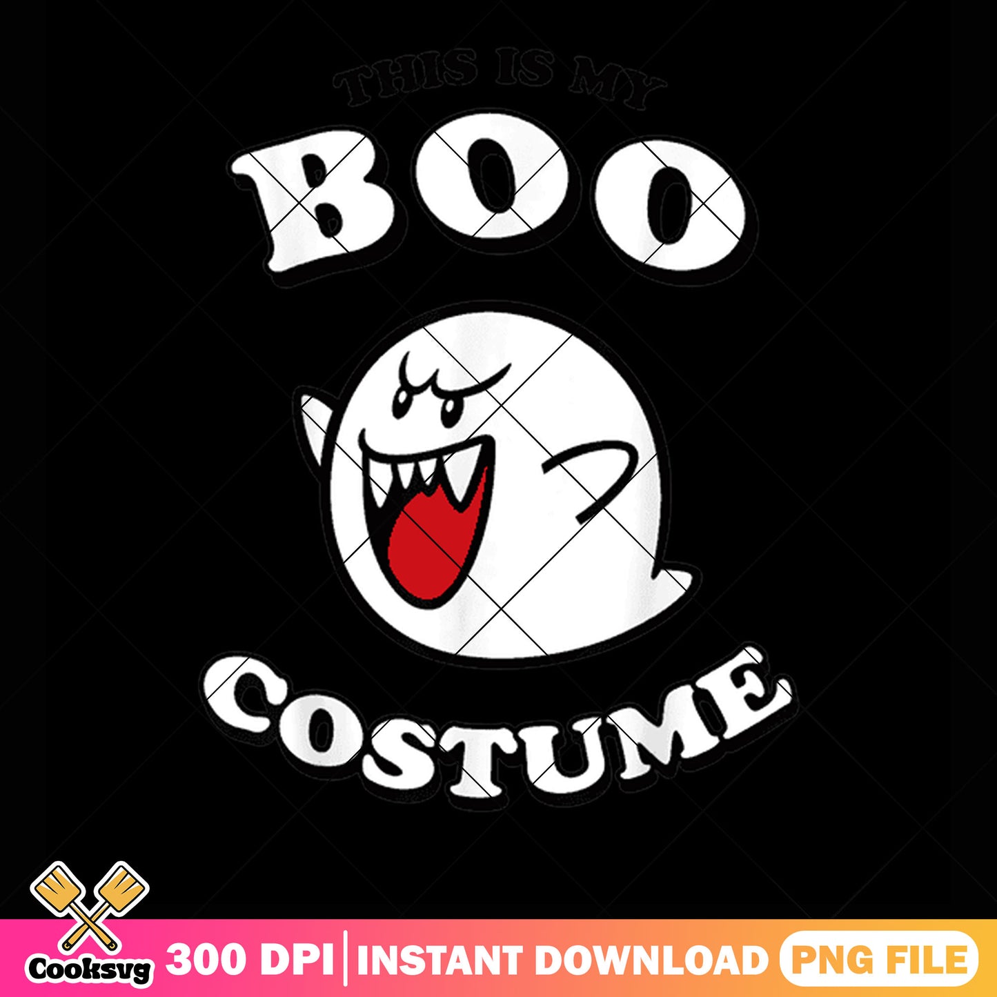 Scary boo costume png, nintendo art png, super mario game png