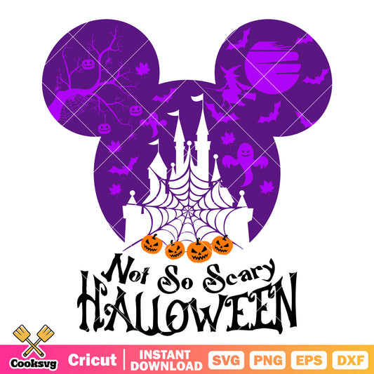 Scary halloween mickey svg, mickey head svg, halloween mickey svg