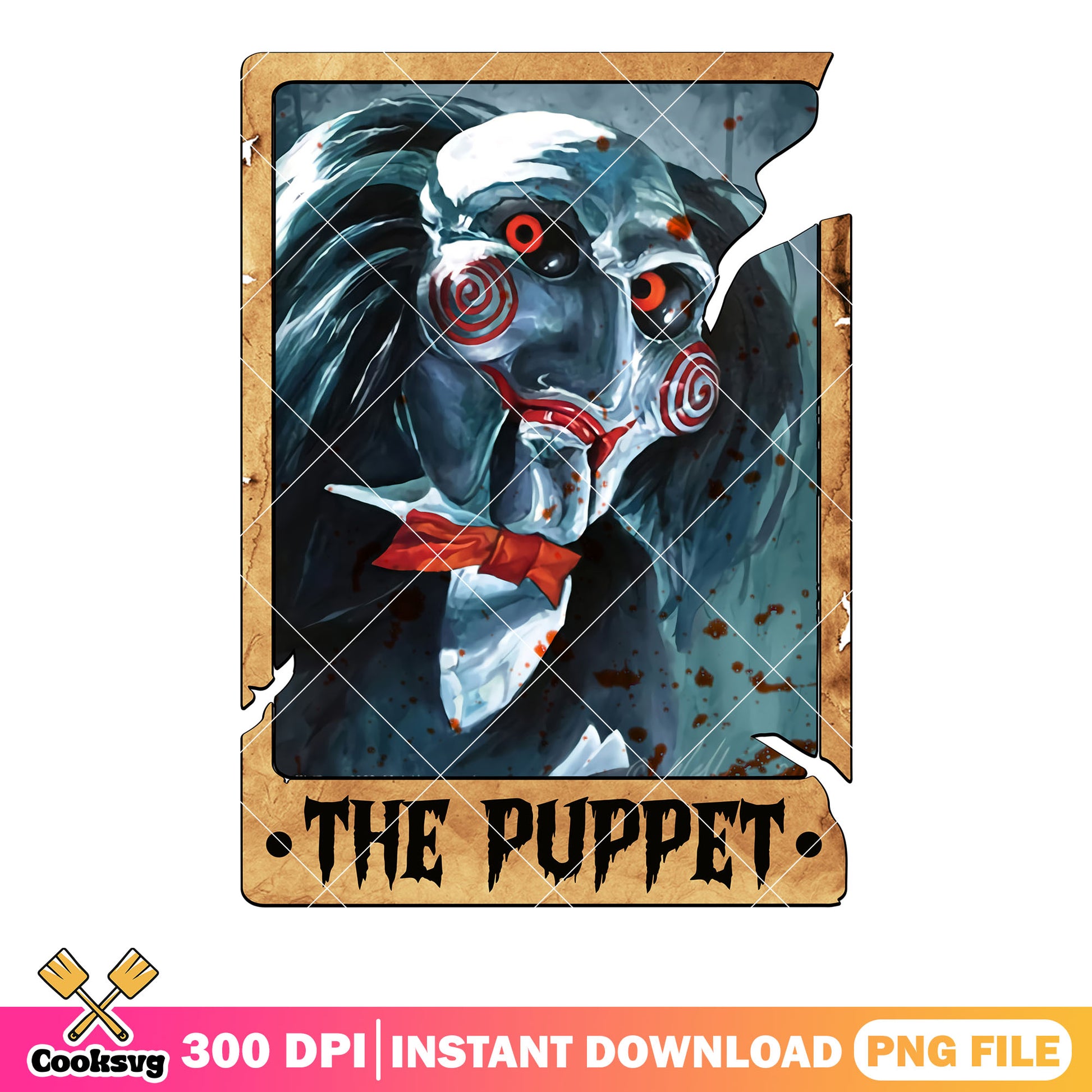 Scary honor spooky art png, billy the puppet movie png, scary halloween png
