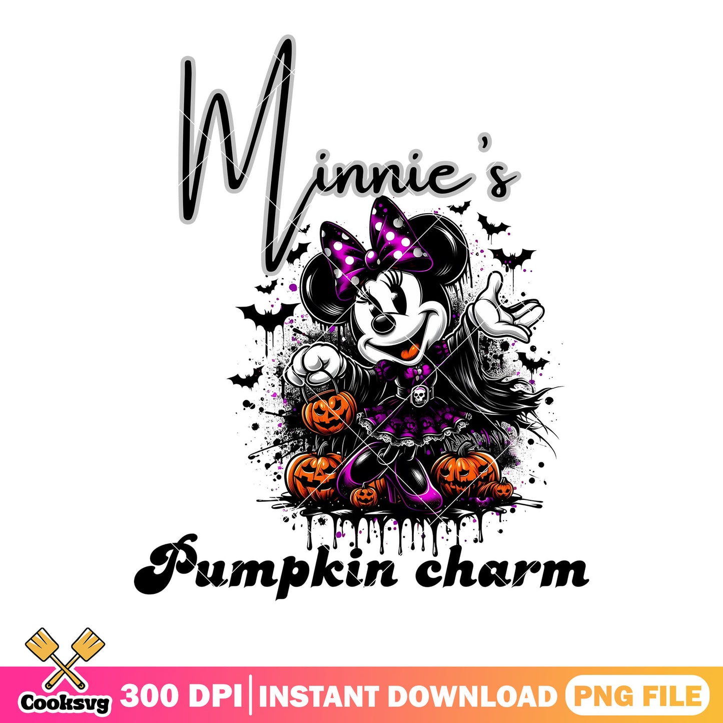 Scary mickey character png, spooky minnie png, pink high heel png