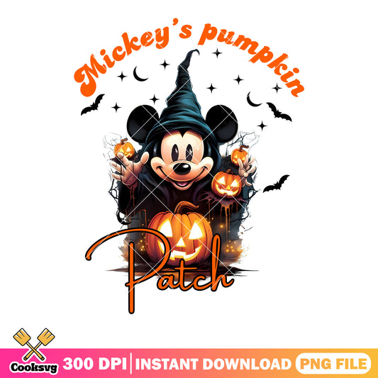 Scary pumpkin and mickey png, scary bats png, witch costume png