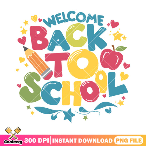 School back file png, go back to school png, school font png