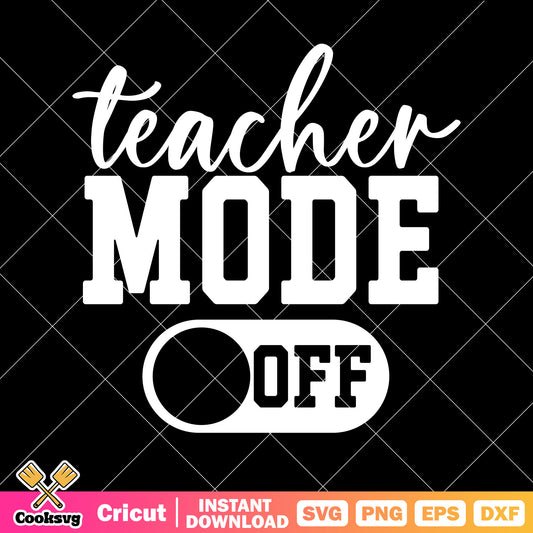 School teacher mode off black svg, teacher mode off​ svg