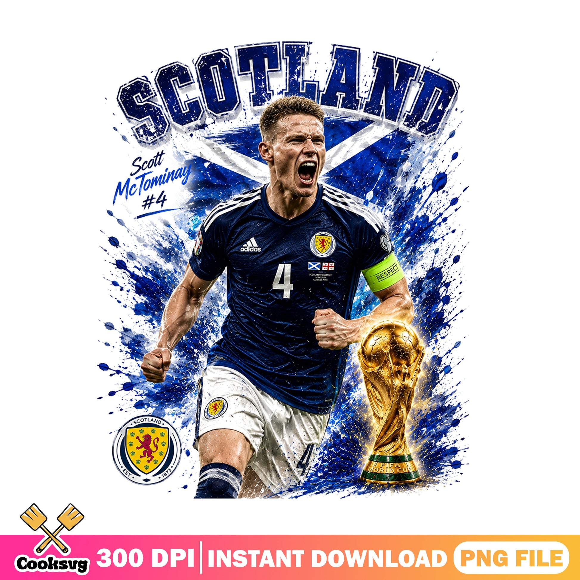 Scott McTominay Scotland Football PNG, Soccer Player PNG, World Cup PNG