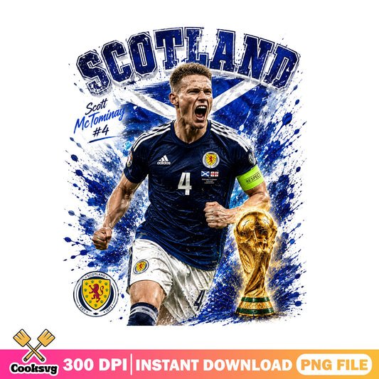 Scott McTominay Scotland Football PNG, Soccer Player PNG, World Cup PNG