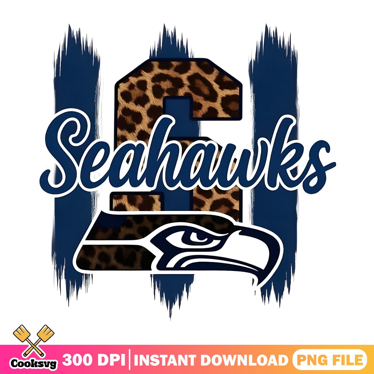 Seattle Seahawks Leopard PNG, NFL Football PNG, Cheetah PNG