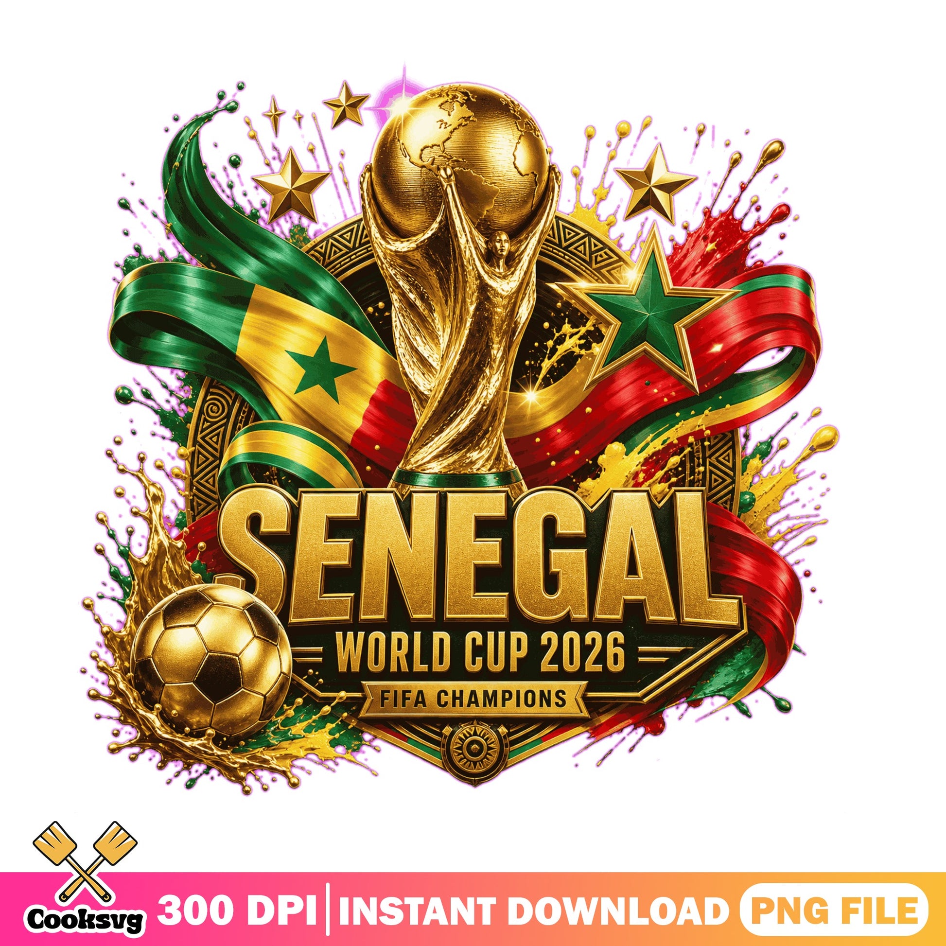 Senegal World Cup 2026 PNG, Fifa Champions Soccer PNG, Football PNG