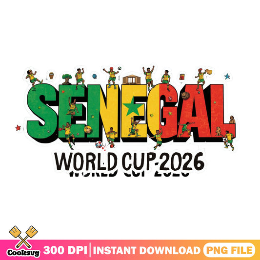 Senegal World Cup 2026 PNG, Soccer Football Fan PNG, FIFA PNG