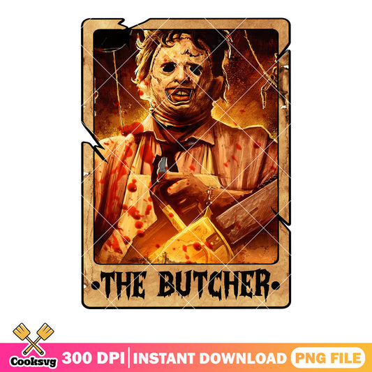 Serial killer the butcher png, honor society movie​ png, scary halloween png
