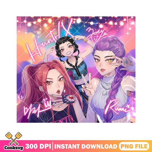 Sexy deadly huntrix png, huntrix girl png, kpop demon hunters png