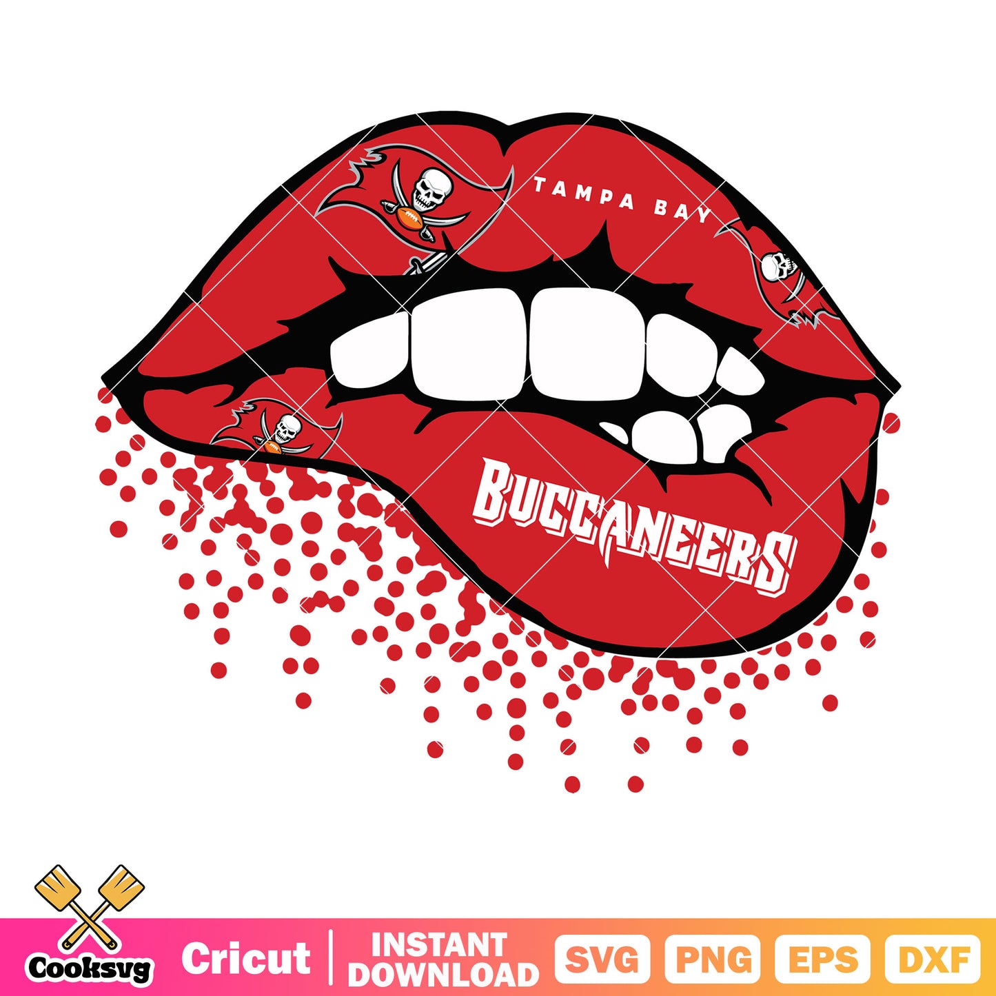 Sexy lip bucs svg, tampa bay buccaneers svg, pirate flag svg