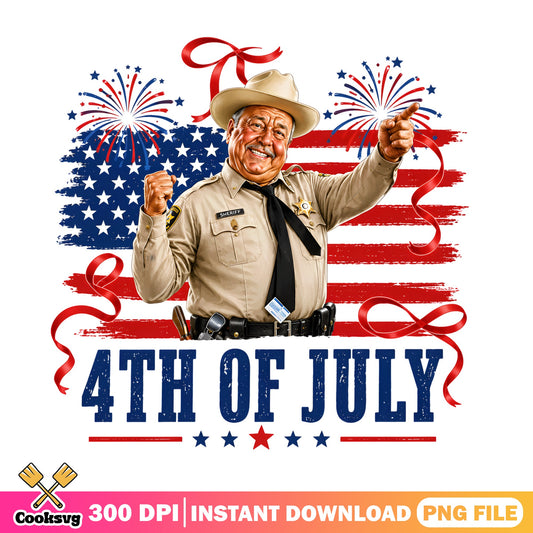 Sheriff 4th Of July PNG, American Flag Patriotic PNG, Independence Day PNG
