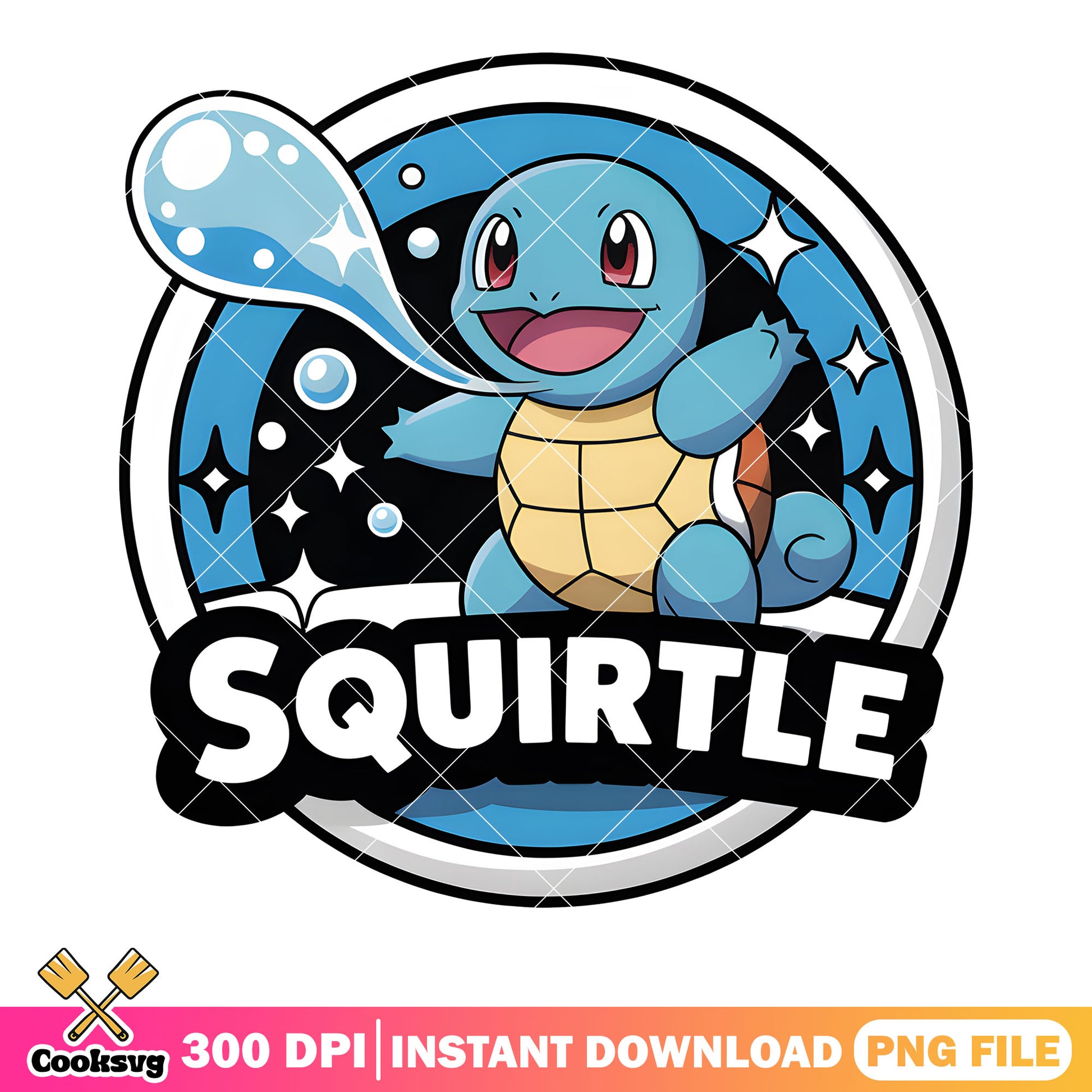 Shinny squirtle poster png, pokemon gifts png, pokemon squirtle png