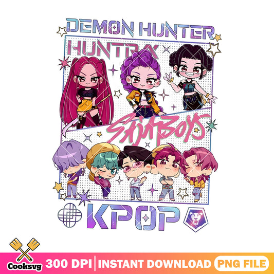 Shinny star sajaboys png, demon hunters png, kpop saja boys png