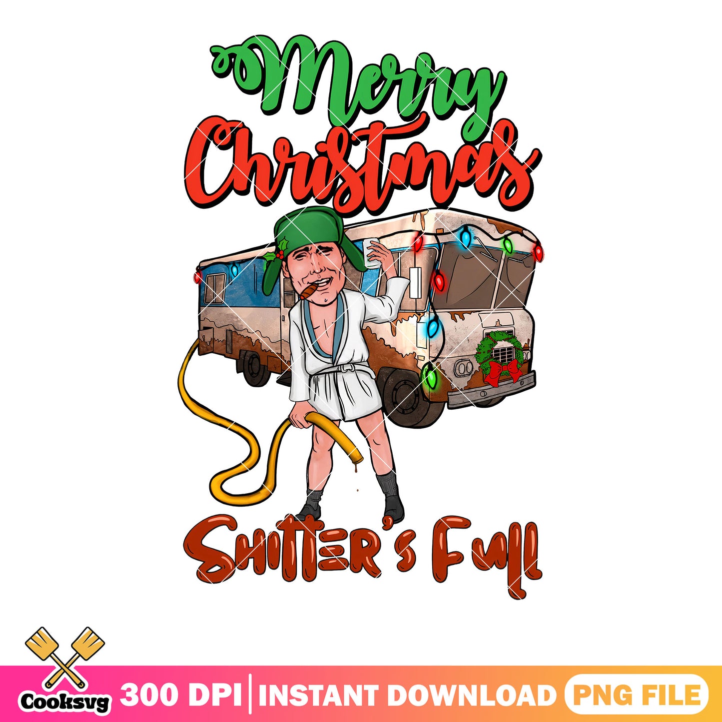 Shitter full png, National Lampoon Christmas Vacation png, xmas png