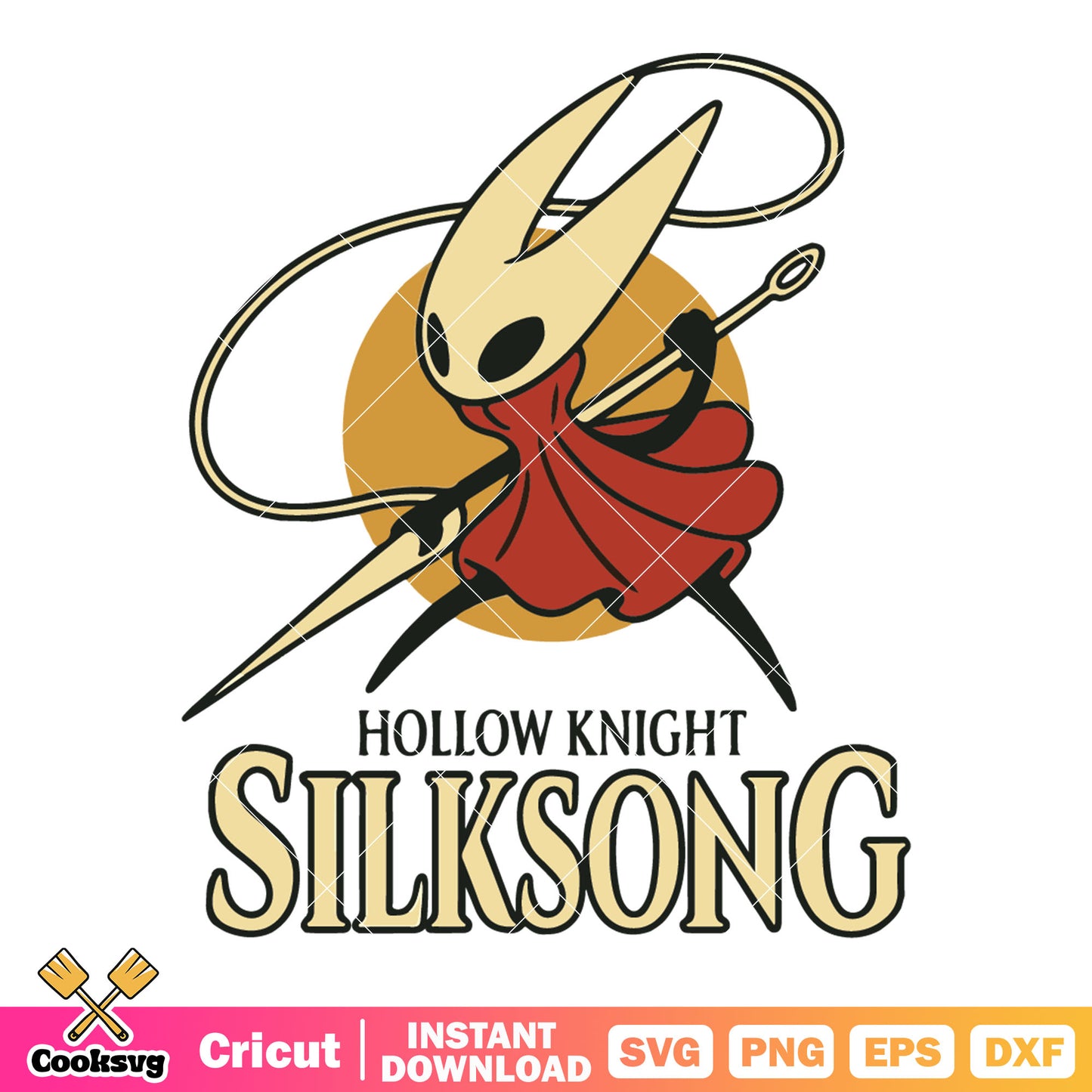 Silksong hornet design svg, hollow knight fanart svg, silksong svg